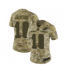 Women's Philadelphia Eagles #10 DeSean Jackson Limited Camo 2018 Salute to Service Football Jersey