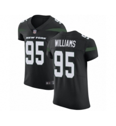 Men's New York Jets #95 Quinnen Williams Elite Navy Blue Alternate Football Jersey