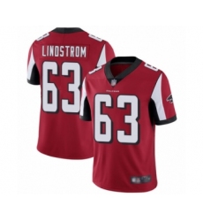 Men's Atlanta Falcons #63 Chris Lindstrom Red Team Color Vapor Untouchable Limited Player Football Jersey