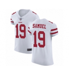 Men's San Francisco 49ers #19 Deebo Samuel White Vapor Untouchable Elite Player Football Jersey