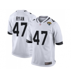 Men's Jacksonville Jaguars #47 Jake Ryan Game White Football Jersey