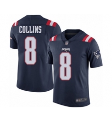 Youth New England Patriots #8 Jamie Collins Limited Navy Blue Rush Vapor Untouchable Football Jersey