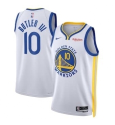 Men's Golden State Warriors #10 Jimmy Butler III White Fanatics Royal Fast Break Replica Player Jersey