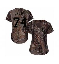 Women's Chicago White Sox #74 Eloy Jimenez Authentic Camo Realtree Collection Flex Base Baseball Jersey