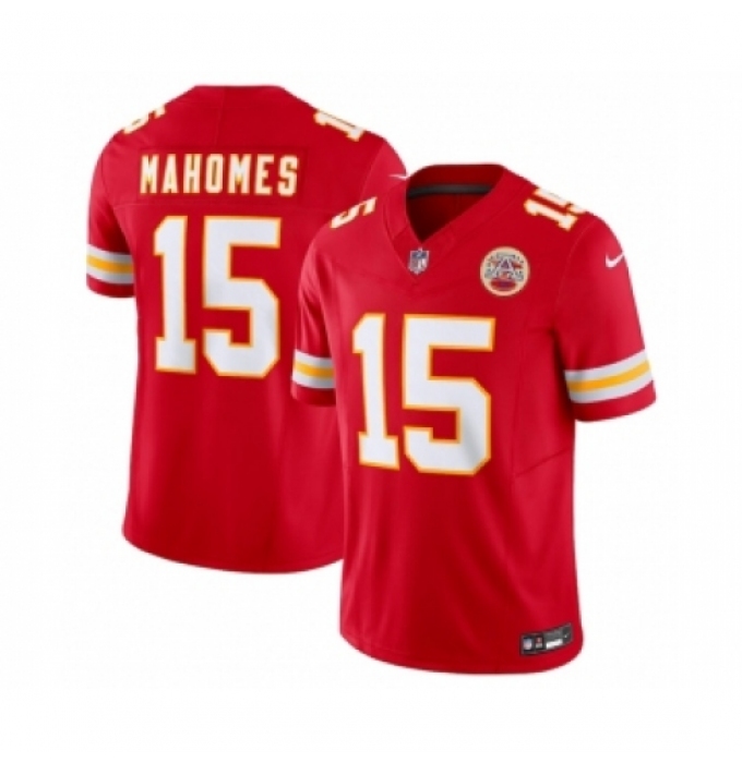 Men's Kansas City Chiefs #15 Patrick Mahomes Red 2023 F.U.S.E. Vapor Untouchable Limited Stitched Jerseys