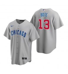 Men's Nike Chicago Cubs #13 David Bote Royal Alternate Stitched Baseball Jersey