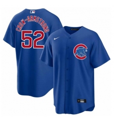 Men's Chicago Cubs #52 Pete Crow-Armstrong Blue 2024 Cool Base Stitched Baseball Jersey