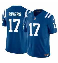 Men's Indianapolis Colts #17 Philip Rivers Blue 2025 F.U.S.E. Vapor Limited Football Stitched Jersey