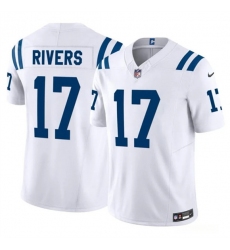 Men's Indianapolis Colts #17 Philip Rivers White 2025 F.U.S.E. Vapor Limited Football Stitched Jersey