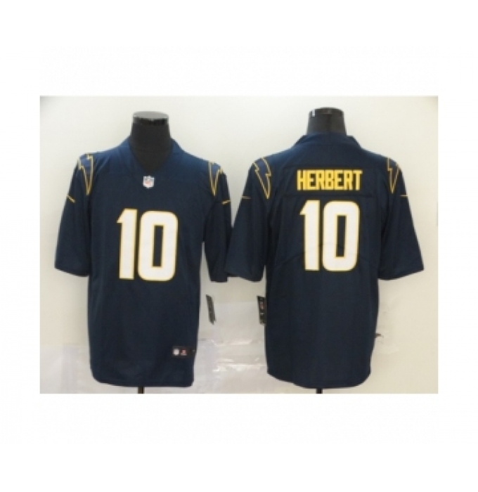 Los Angeles Chargers #10 Justin Herbert Navy 2020 NFL Draft Vapor Limited Jersey