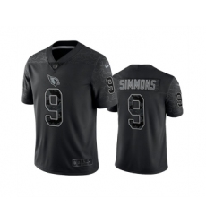 Men's Arizona Cardinals #9 Isaiah Simmons Black Reflective Limited Stitched Football Jersey