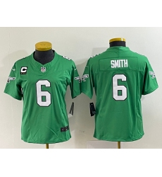 Women's Nike Philadelphia Eagles #6 DeVonta Smith Green 2023 F.U.S.E. Vapor Untouchable C Stitched Football Jersey