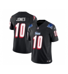 Men's Nike New England Patriots #10 Mac Jones Black 2023 F.U.S.E. Vapor Limited Football Stitched Jersey