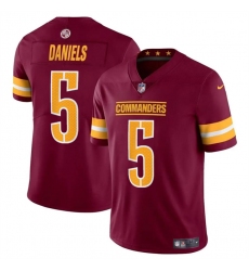 Men's Washington Commanders #5 Jayden Daniels Burgundy 2024 Draft Vapor Limited Football Stitched Jersey Men's Washington Commanders #5 Jayden Daniels Burgundy 2024 Draft Vapor Limited Football Stitched Jersey