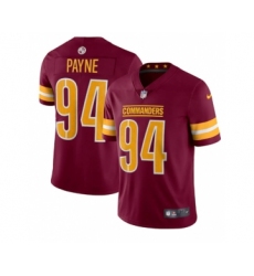 Men's Washington Commanders #94 Da'Ron Payne 2022 Burgundy Vapor Limited Stitched Jersey Men's Washington Commanders #94 Da'Ron Payne 2022 Burgundy Vapor Limited Stitched Jersey