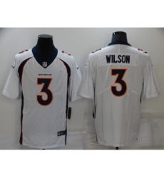 Men's Denver Broncos #3 Russell Wilson White Vapor Untouchable Limited Stitched Jersey