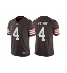 Men's Cleveland Browns #4 Deshaun Watson Brown Vapor Untouchable Limited Stitched Jersey