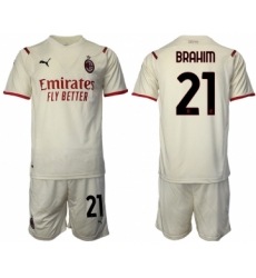 Men 2021-2022 Club AC Milan away cream 21 Soccer Jersey