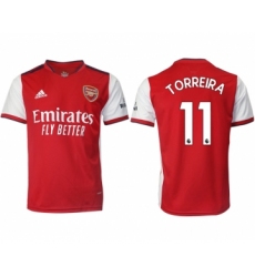 Men 2021-2022 Club Arsenal home aaa version red 11 Soccer Jersey