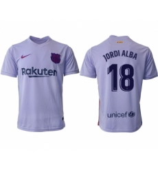 Men 2021-2022 Club Barcelona away aaa version purple 18 Soccer Jersey