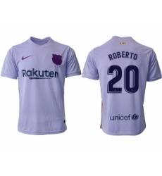 Men 2021-2022 Club Barcelona away aaa version purple 20 Soccer Jersey
