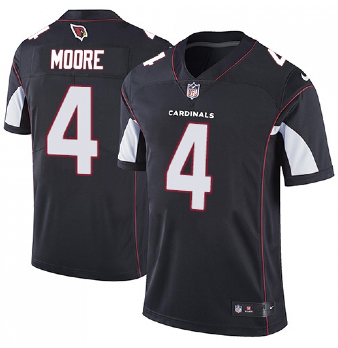 Men's Nike Arizona Cardinals #4 Rondale Moore Black Alternate Stitched NFL Vapor Untouchable Limited Jersey