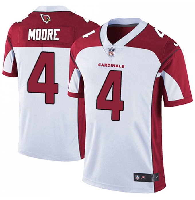 Men's Nike Arizona Cardinals #4 Rondale Moore White Stitched NFL Vapor Untouchable Limited Jersey