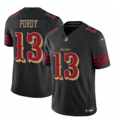 Women's San Francisco 49ers #13 Brock Purdy Black 2025 F.U.S.E. “Rivalries” Vapor Limited Football Stitched Jersey