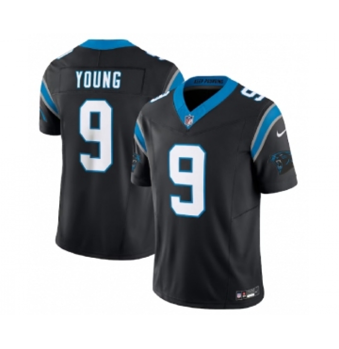 Men's Nike Carolina Panthers #9 Bryce Young Black 2023 F.U.S.E. Vapor Untouchable Football Stitched Jersey