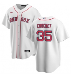 Men's Boston Red Sox #35 Garrett Crochet White 2024 Cool Base Stitched Baseball Jersey