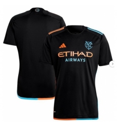 Men's New York City FC adidas Black 2024 24 7 Kit Replica Jersey
