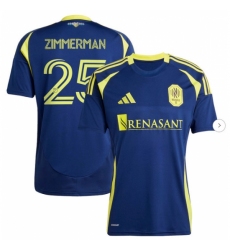 Mens Nashville SC Walker Zimmerman adidas Navy 2025 The Heart of Nashville Kit Replica Player Jersey