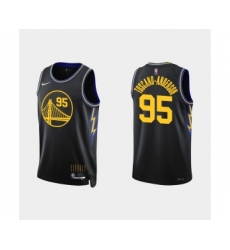 Golden State Warriors #95 Juan Toscano-Anderson Nike 2021-22 City Edition Diamond Black Jersey