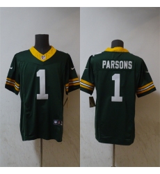 Men's Green Bay Packers #1 Micah Parsons Green Vapor 2025 F.U.S.E. Limited Stitched Football Jersey
