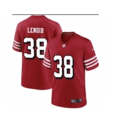 Men's San Francisco 49ers #38 Deommodore Lenoir Red Vapor Untouchable Limited Stitched Football Jersey
