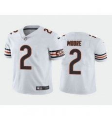 Men's Chicago Bears #2 DJ Moore White Vapor Untouchable Stitched Football Jerseys