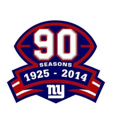 Stitched NFL New York Giants 1925-2014 Season Jersey Patch