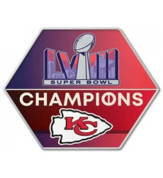 Printed Kansas City Chiefs 2024 NFL Super Bowl LVIII 58 Champions Jersey Patch