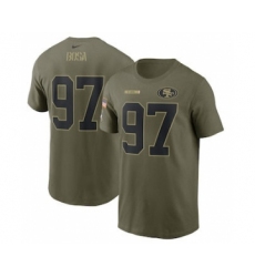 Men's San Francisco 49ers Nick Bosa Football Camo 2021 Salute To Service Name & Number T-Shirt