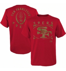 Men's San Francisco 49ers Scarlet Preschool Liquid Camo Logo T Shirt
