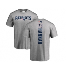 Football New England Patriots #73 John Hannah Ash Backer T-Shirt
