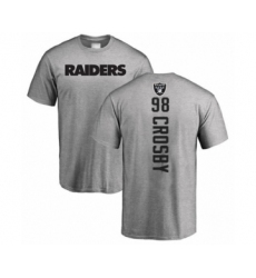 Football Oakland Raiders #98 Maxx Crosby Ash Backer T-Shirt