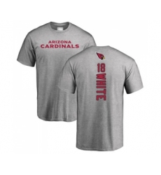 Football Arizona Cardinals #18 Kevin White Ash Backer T-Shirt