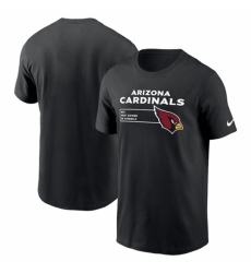 Men's Arizona Cardinals Black Division Essential T Shirt