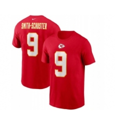 Men's Kansas City Chiefs #9 JuJu Smith-Schuster 2022 Red Name & Number T-Shirt