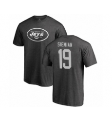 Football New York Jets #19 Trevor Siemian Ash One Color T-Shirt
