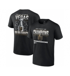 Men's Vegas Golden Knights Black 2023 Stanley Cup Champions Signature Roster T-Shirt