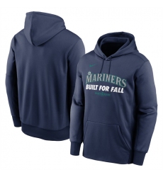 Men's Seattle Mariners Navy 2025 Postseason Collection Therma Hoodie