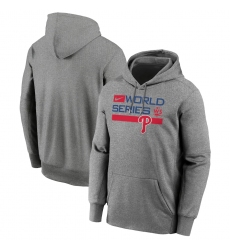Men's Philadelphia Phillies Nike Heather Charcoal 2022 World Series Authentic Collection Dugout Pullover Hoodie