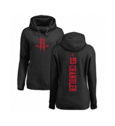 Basketball Women's Houston Rockets #19 Tyson Chandler Black One Color Backer Pullover Hoodie